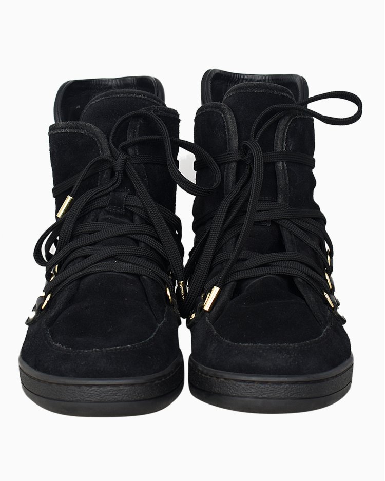 Tênis Louis Vuitton Original Cano Alto Preto feminino