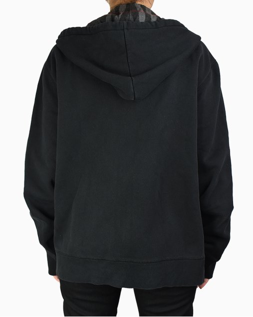 burberry zip moletom com capuz grey