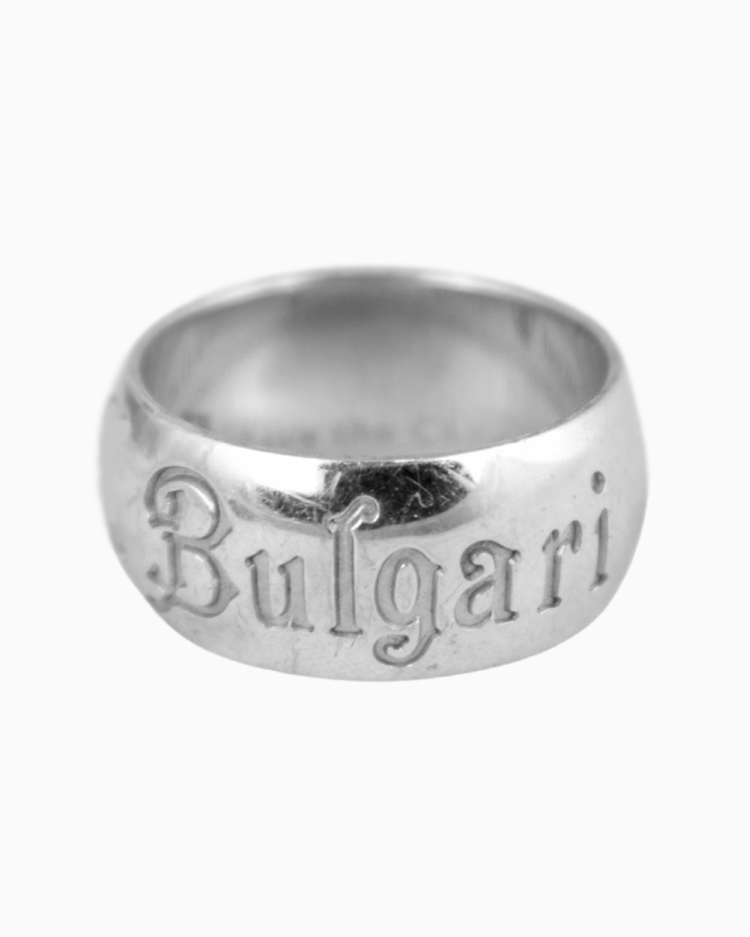 Anel Bvlgari Original Save the Children Prata Feminino