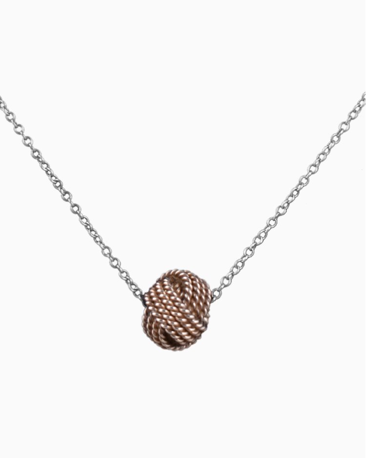 Colar Tiffany & Co. OriginalTwist Knot Silver Pendant Prata Feminino