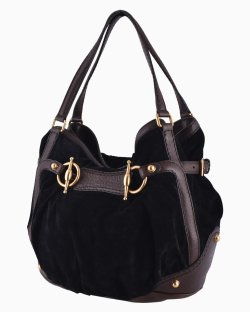 Bolsa Gucci Horsebit Jockey Medium Camurça Bicolor