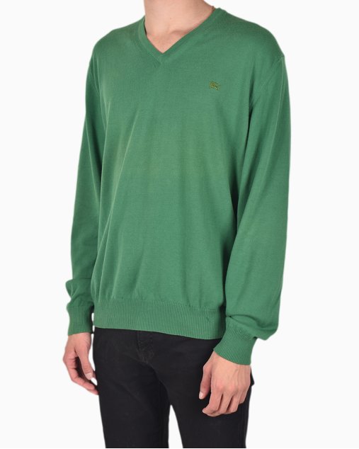 Suéter Burberry Original Algodão Verde Masculino
