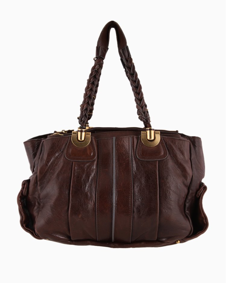 Bolsa Chloe Original Heloise East/West Satchel Marrom Feminina