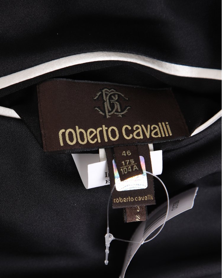 Jaqueta Roberto Cavalli Original Dupla Face Estampada e Preta