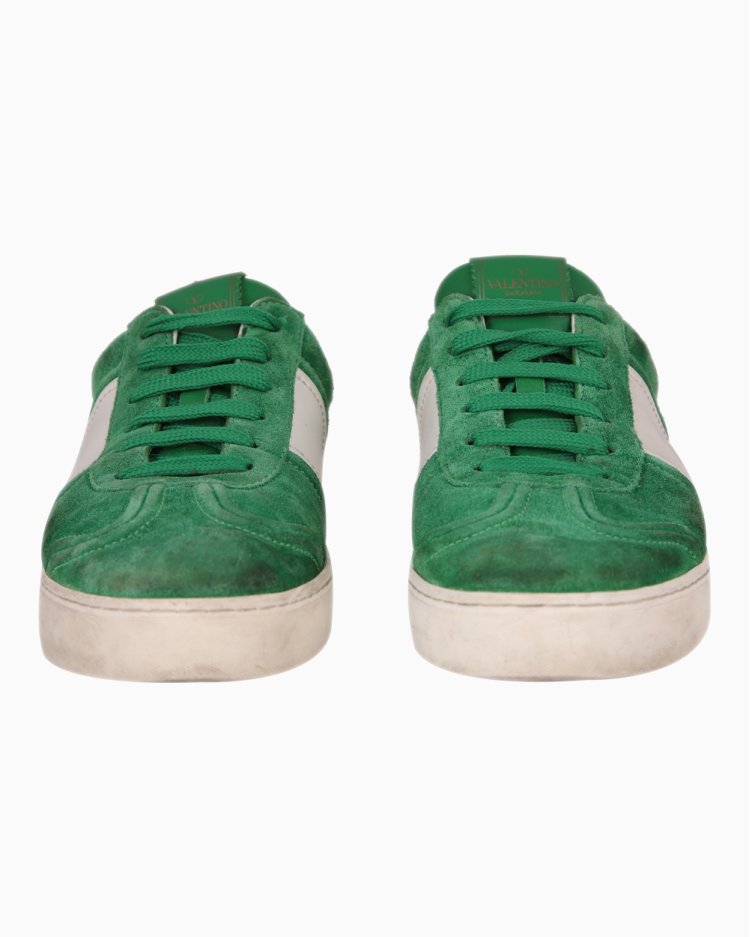Tênis Valentino Original Flycrew Low Top Sneakers Verde Masculino
