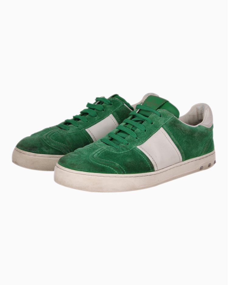 Tênis Valentino Original Flycrew Low Top Sneakers Verde Masculino