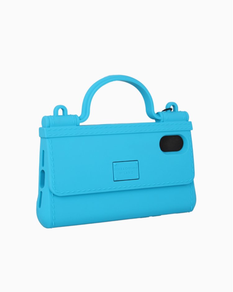 Capa Dolce & Gabbana Original iPhone X/XS Silicone Azul Feminina