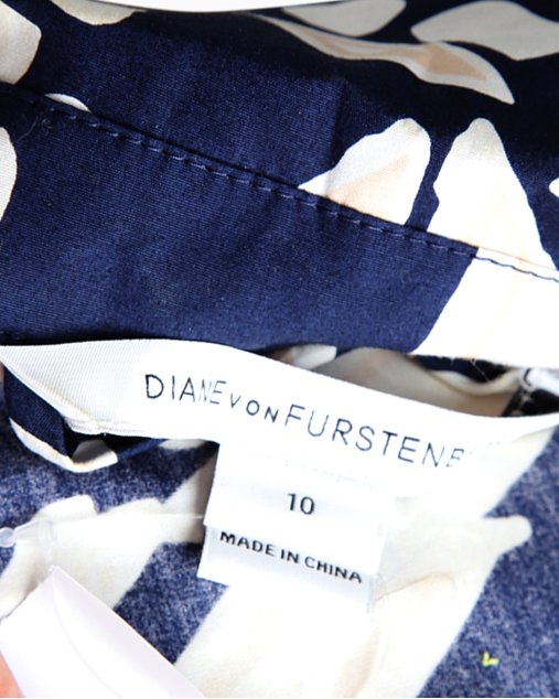 Abito Donna Diane Von Furstenberg DVF – Taglia Regolare, Misto Seta, Floreale, Avvolgente (Nuovo Con Etichette) - Foto 3