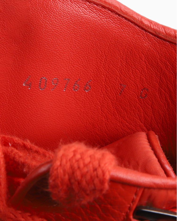 Tênis Gucci Original Nylon Guccissima Camelot High Top Laranja