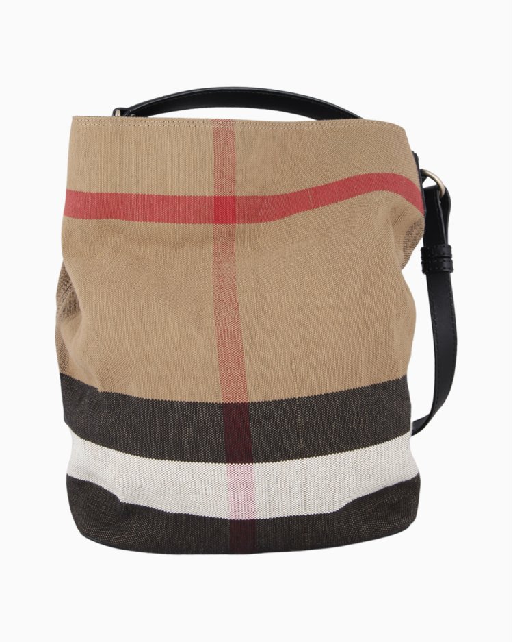 Bolsa Burberry Original Check Medium Susanna Bucket Feminina