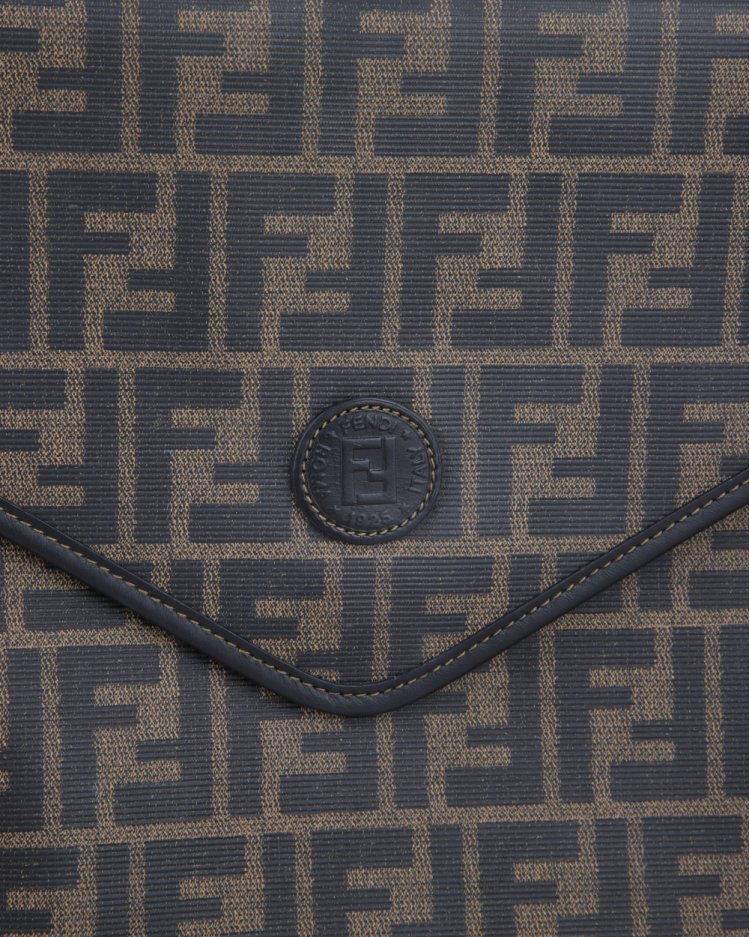 Pasta Fendi Original Vintage Zucca Canvas Monograma Feminina