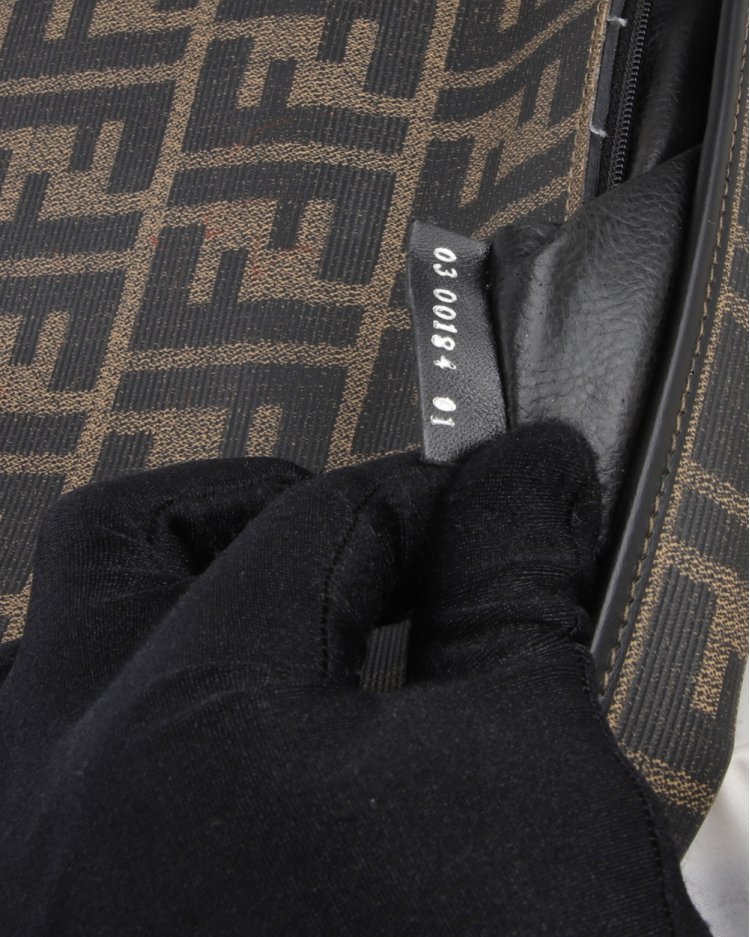 Pasta Fendi Original Vintage Zucca Canvas Monograma Feminina