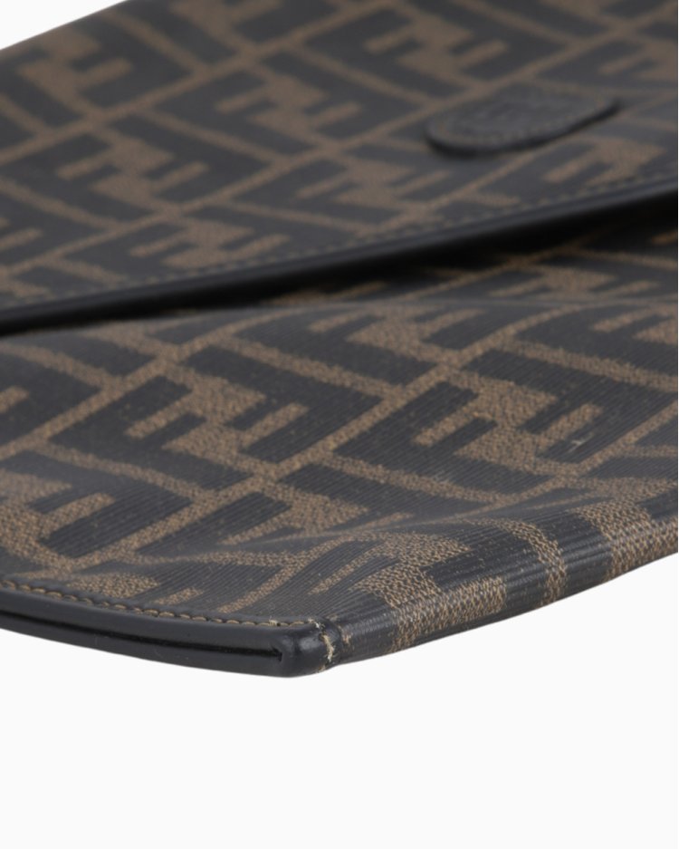 Pasta Fendi Original Vintage Zucca Canvas Monograma Feminina