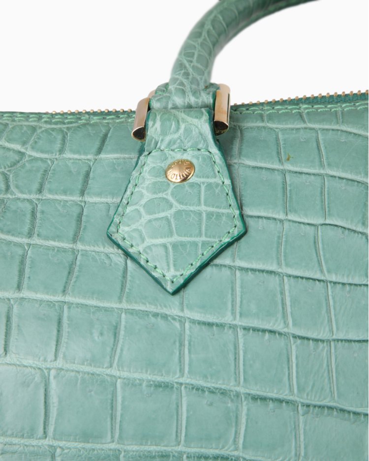 Bolsa Louis Vuitton Original Speedy 40 Croco Verde Feminina