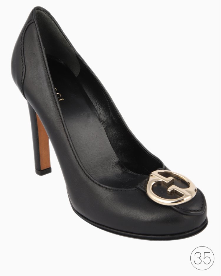Sapato Gucci Original Interlocking G Preto Feminino