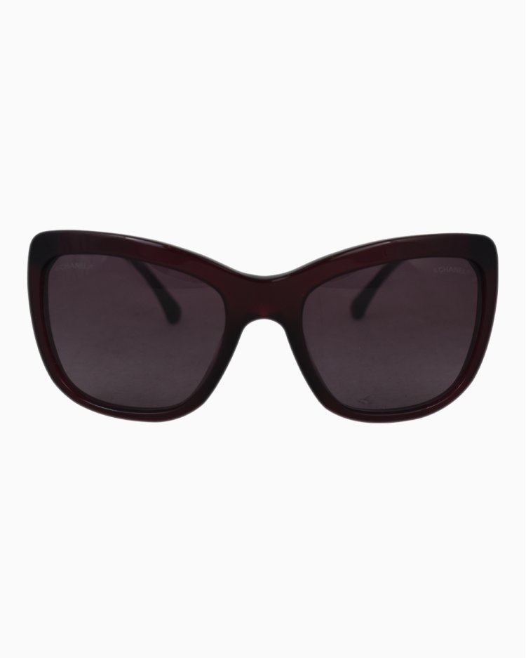 Óculos de Sol Chanel Original Vinho 5268 Feminino