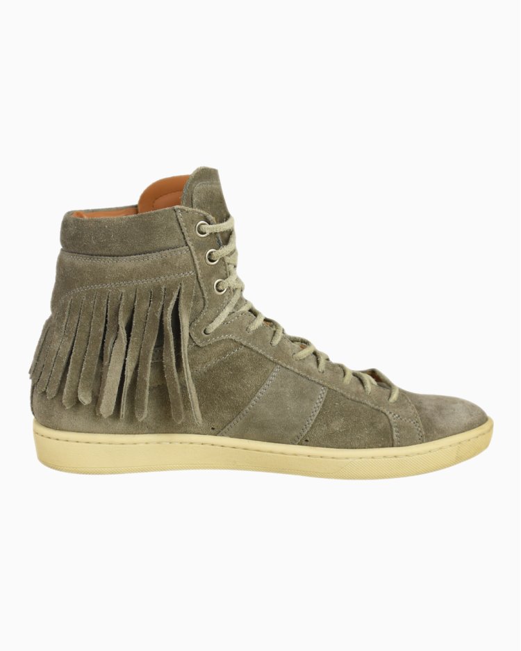 Tênis Saint Laurent Original Yves Court Classic SL/18H Cinza Masculino
