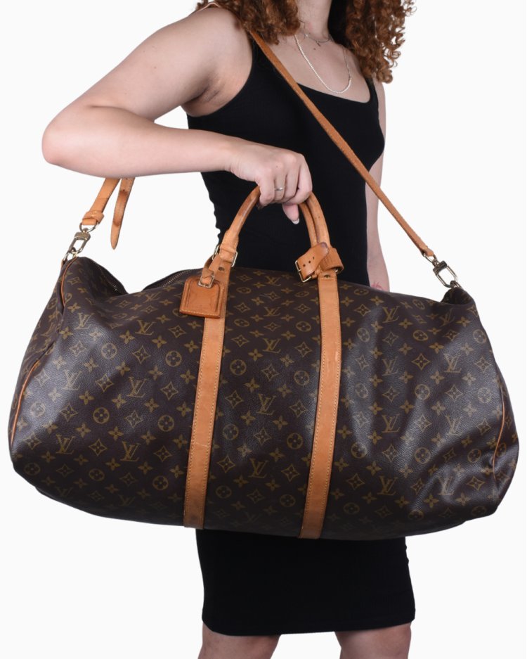 Mala Louis Vuitton Original Keepall 60 Bandoulière Monograma Feminina