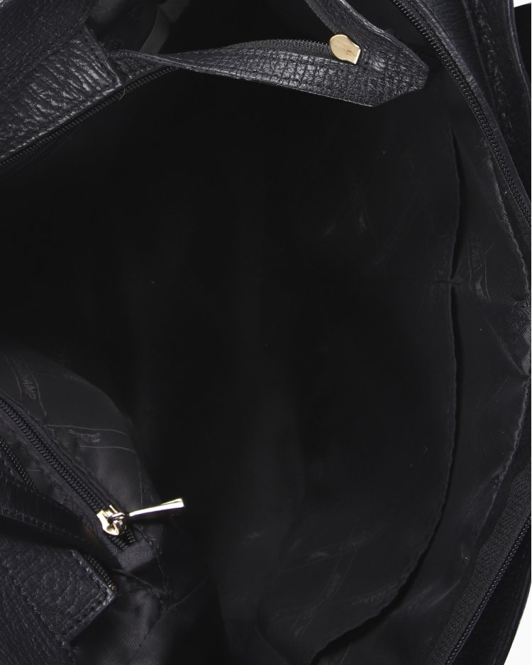 Bolsa Longchamp Original Penelope Couro Preta Feminina