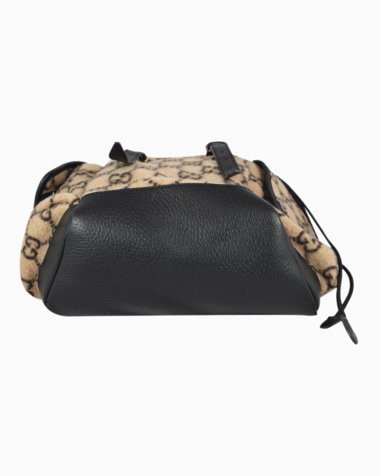 Mochila Gucci Original Small GG Jacquard Wool Backpack Feminina