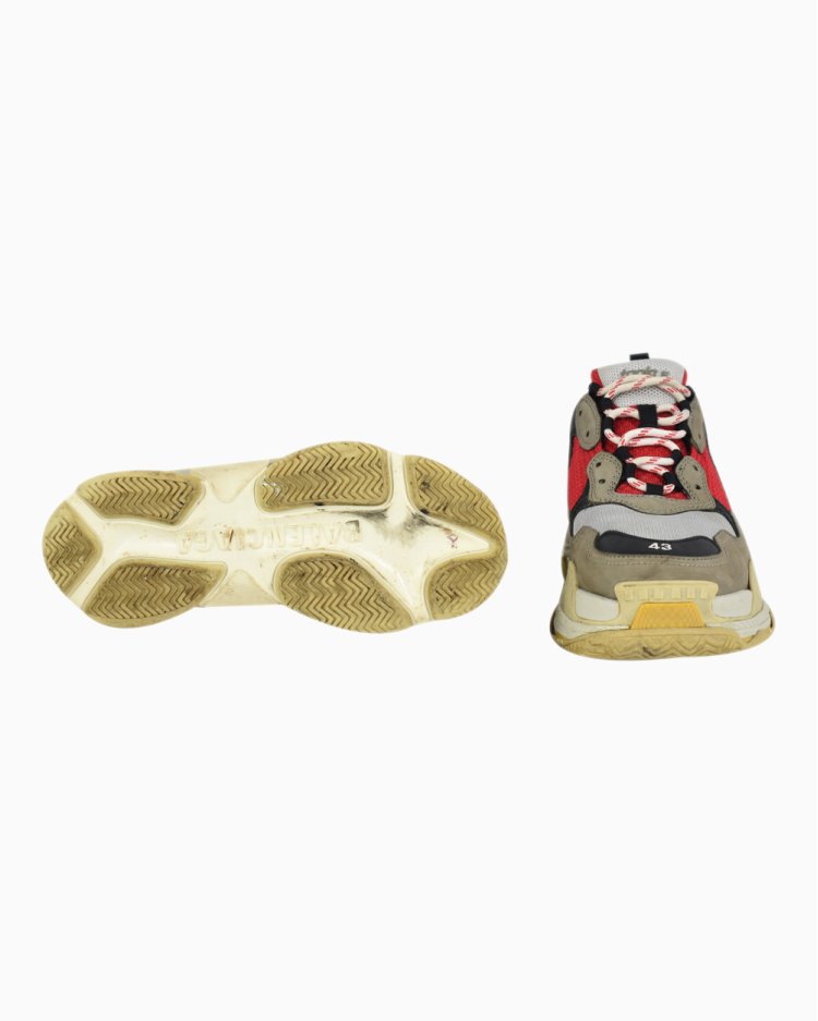 Tênis Balenciaga Original Triple S com Recortes Colorido Masculino
