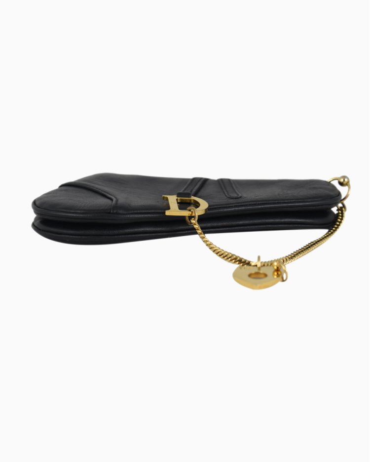 Bolsa Dior Original Mini Saddle Vintage Preta Feminina