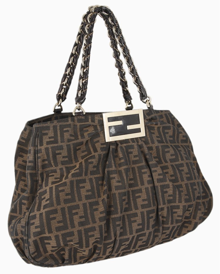 Bolsa Fendi Original Mia Canvas Zucca Monograma Feminina