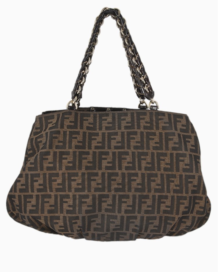 Bolsa Fendi Original Mia Canvas Zucca Monograma Feminina