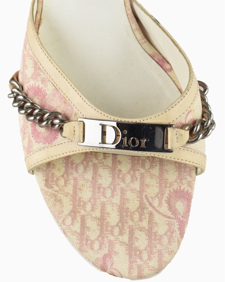 Mule Dior Original Diorissimo Rosa Feminino