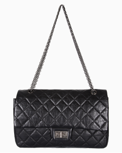 Bolsa Chanel 2.55 Reissue Quilted Jumbo Preta