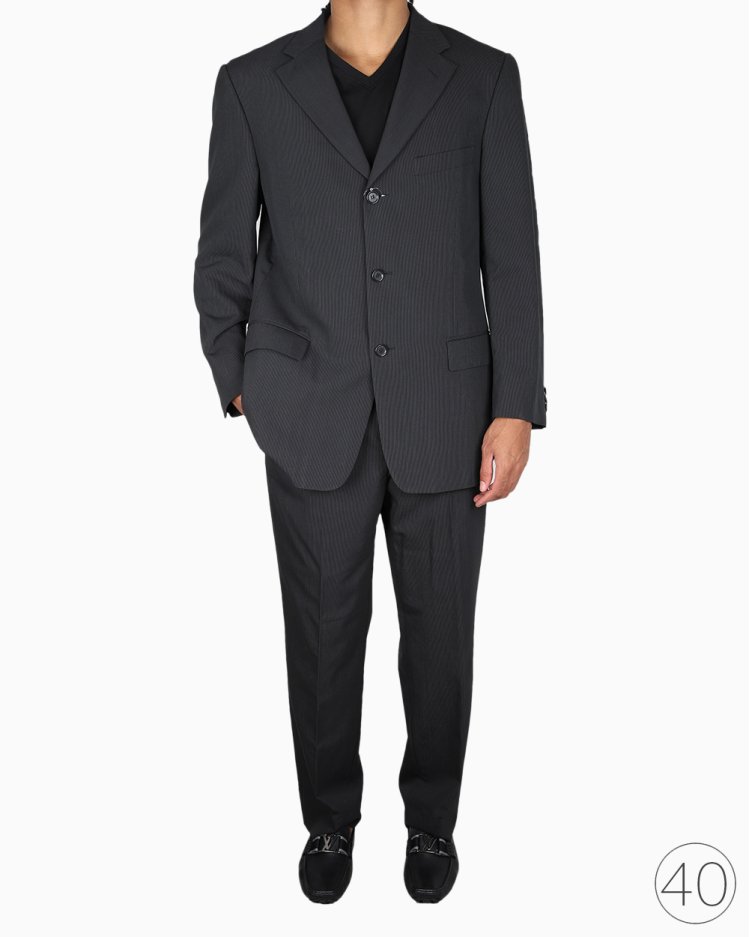 Terno Ermenegildo Zegna Original Riscas Preto Feminino