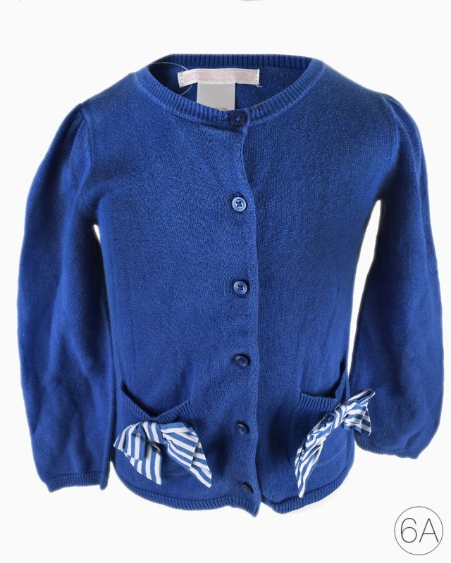 Ensemble Bébé Janie And Jack : Cardigan Laine + Jupe à Carreaux Bleue - Taille 3-6 Mois - Occasion Très Bon état