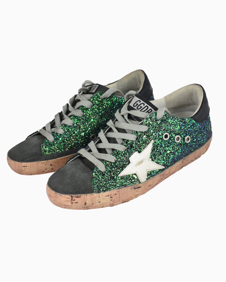 Tênis Golden Goose Original Superstar Verde Feminino