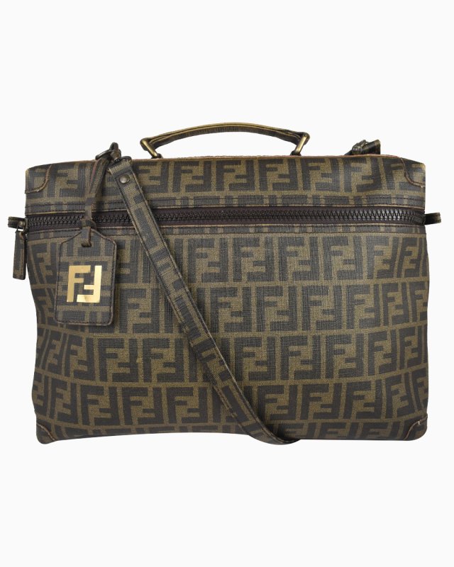 Pasta Fendi Original Zucca Canvas Monograma Masculina
