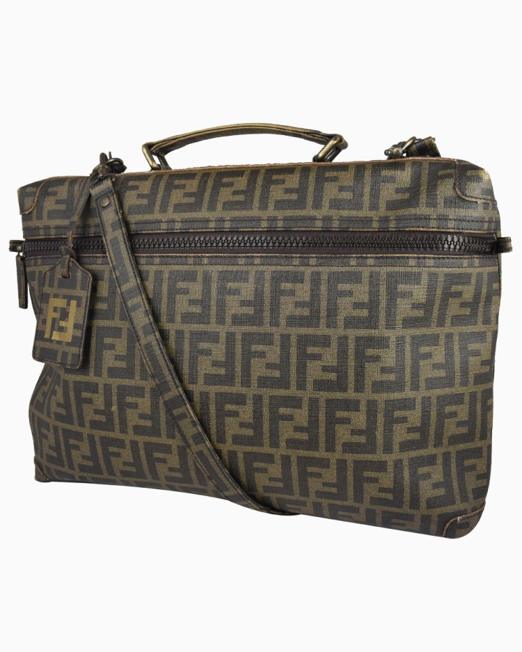 Pasta Fendi Original Zucca Canvas Monograma Masculina