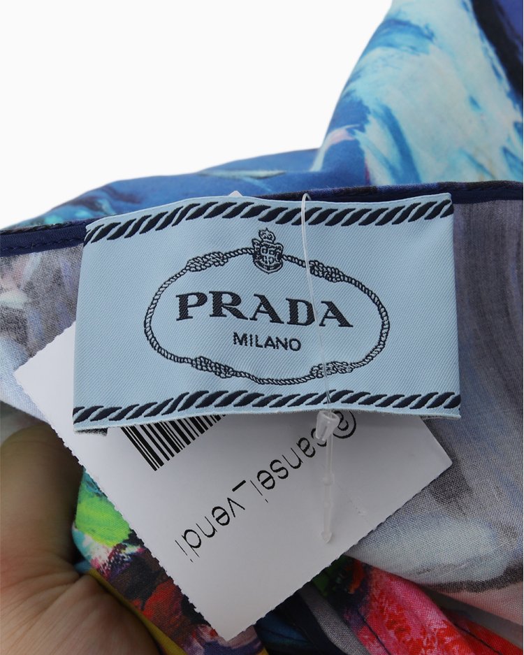 Vestido Prada Original Estampado Colorido Feminino