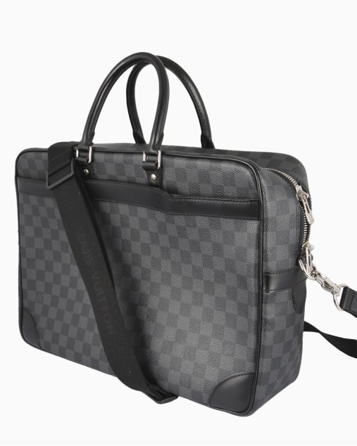 Pasta Louis Vuitton Original PM Damier Graphite Masculina