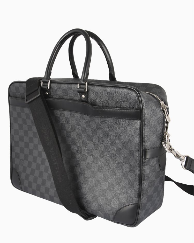 Pasta Louis Vuitton Original PM Damier Graphite Masculina