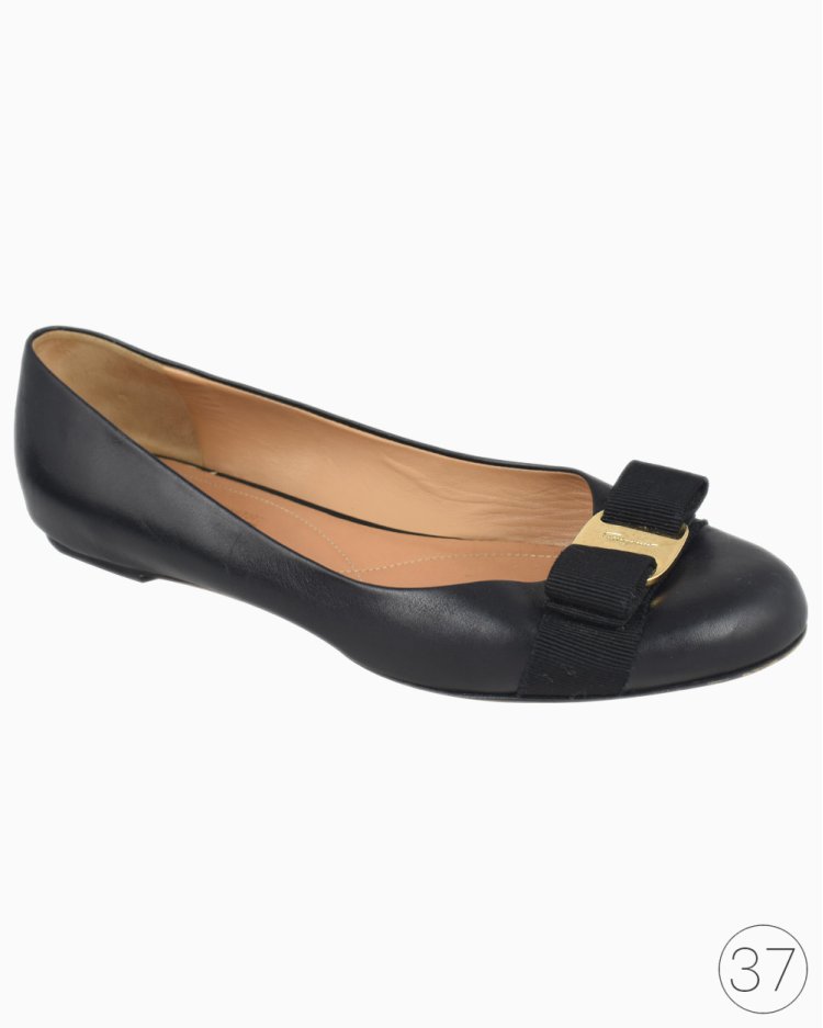 Sapatilha Salvatore Ferragamo Original Varina Preta Feminino