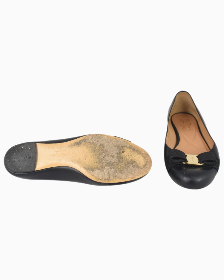 Sapatilha Salvatore Ferragamo Original Varina Preta Feminino