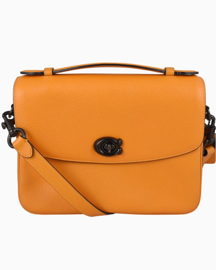 Bolsa Coach Original Messenger Turn Lock Laranja Feminina