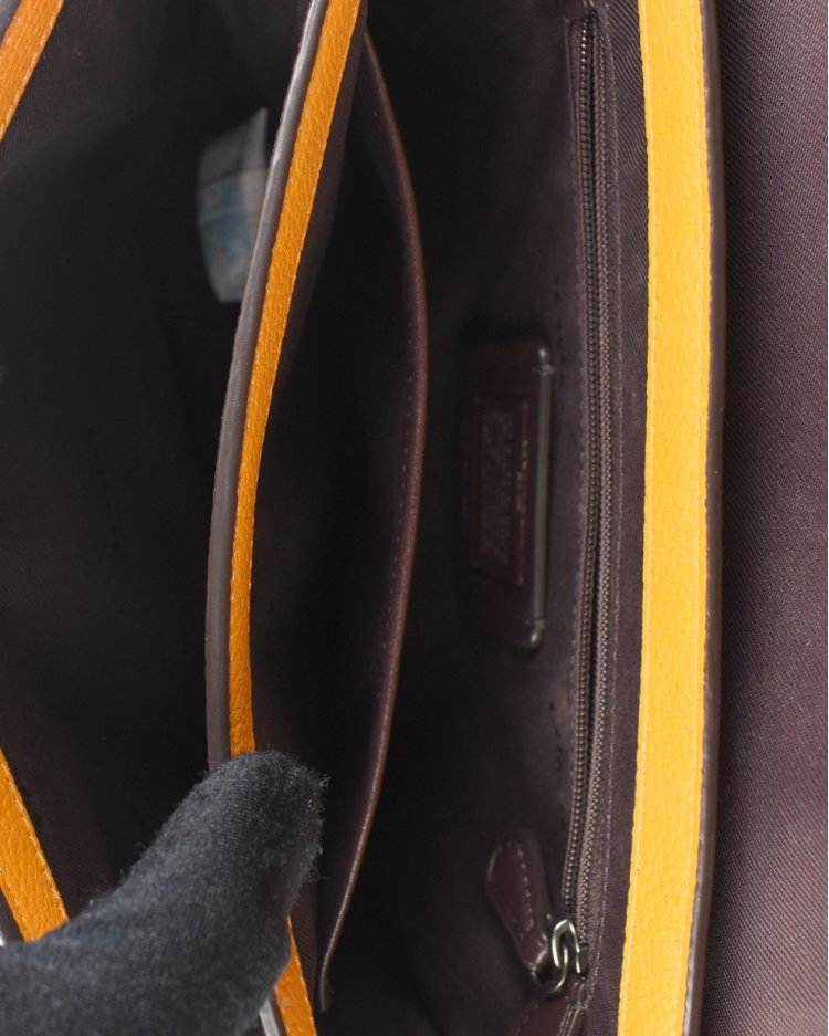 Bolsa Coach Original Messenger Turn Lock Laranja Feminina