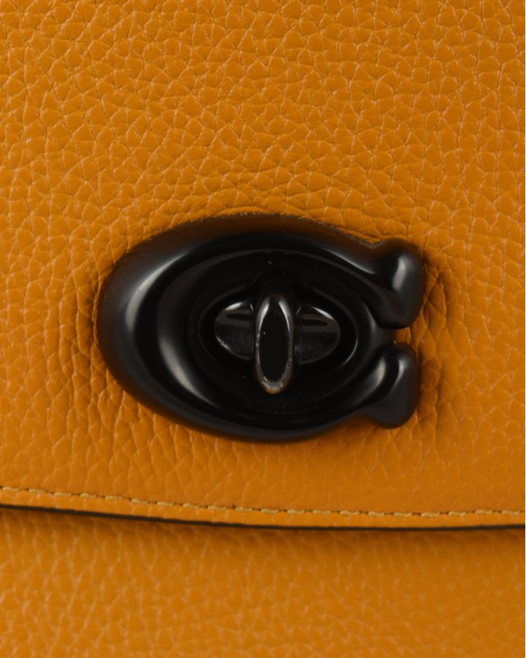 Bolsa Coach Original Messenger Turn Lock Laranja Feminina