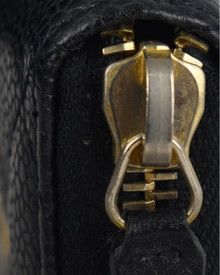 Porta Moedas Chanel Original Caviar Zip Preto Feminino
