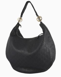Bolsa Gucci Guccissima GG Twins Hobo Grande Preta