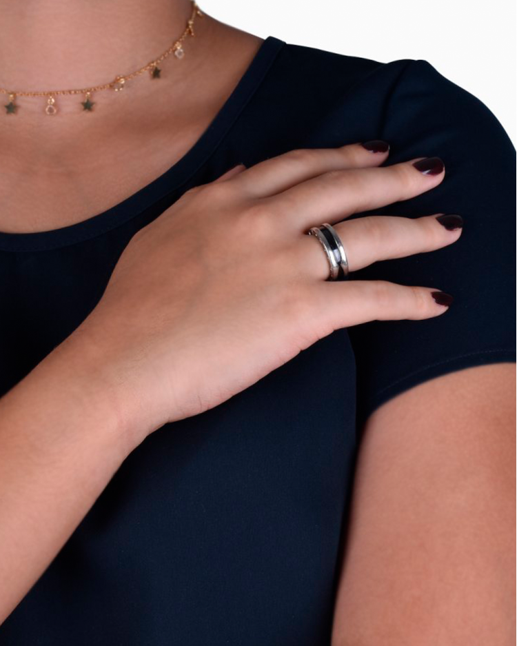 Anel Bvlgari Original Save The Children Prata Unissex