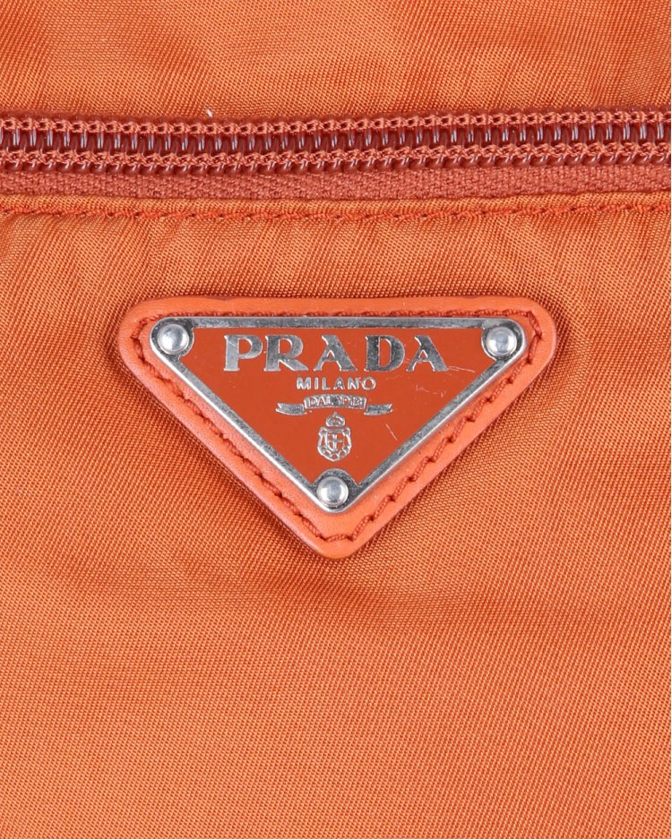Bolsa Prada Original Nylon Tessuto Laranja Feminina