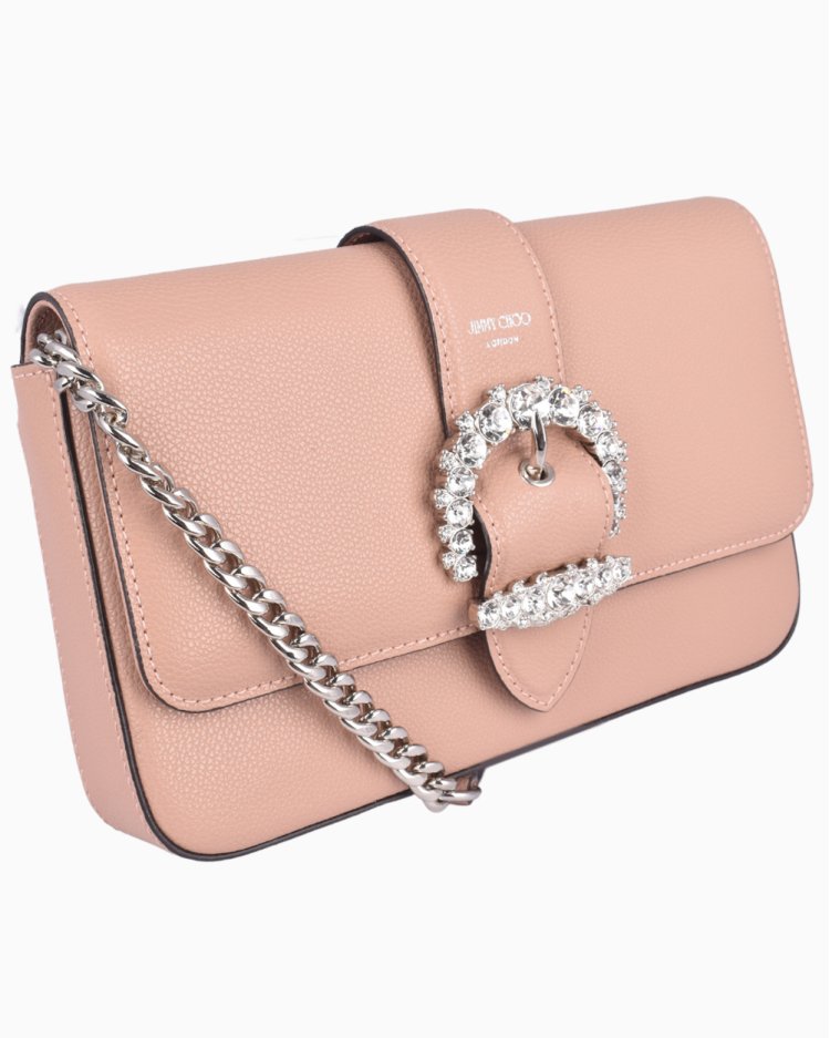 Bolsa Jimmy Choo Original Cheri Wallet On Chain Nude Feminina