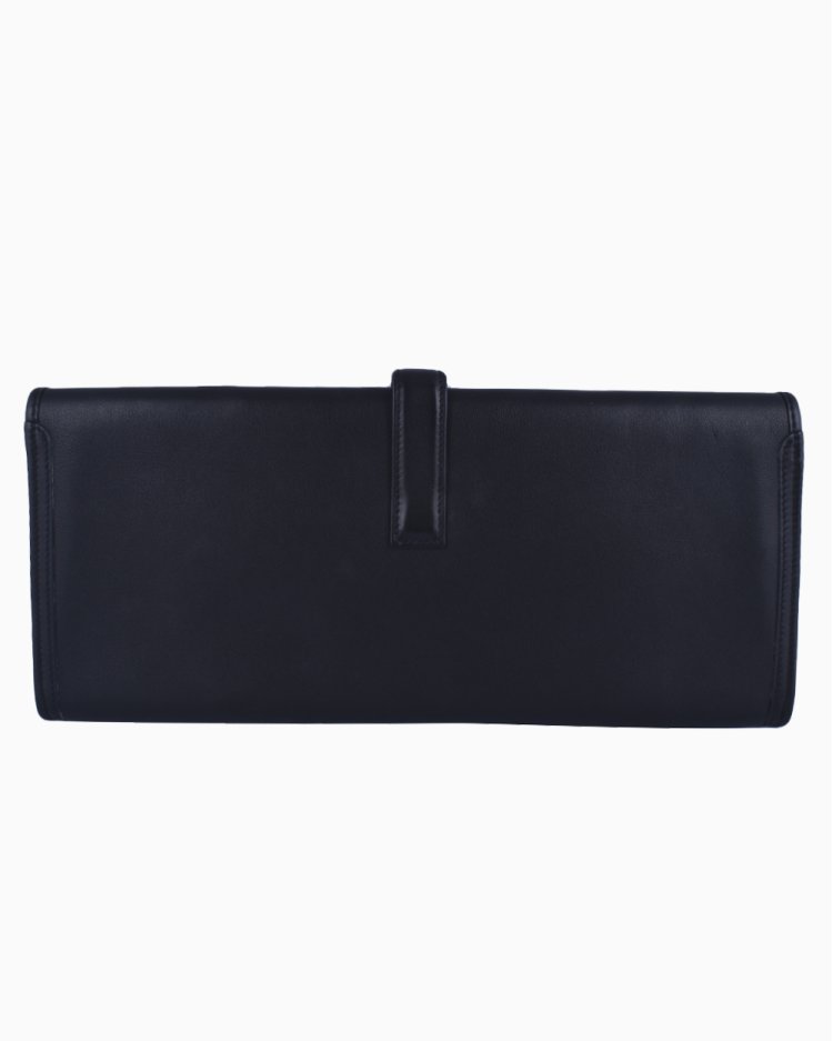 Clutch Hermès Original Jige Elan 29 Preta Feminina