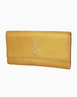 Clutch Saint Laurent Verniz Amarela